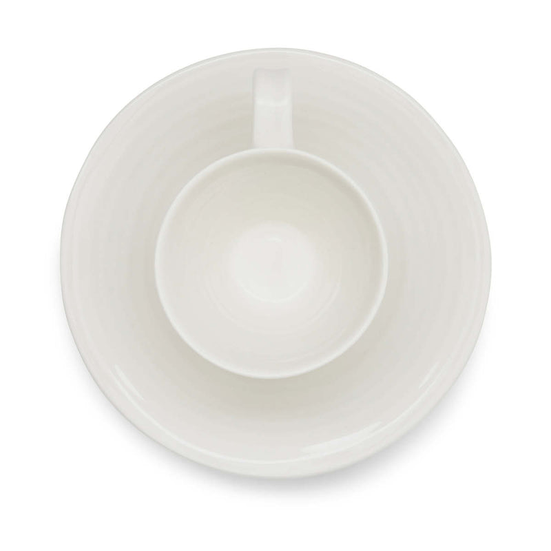Sophie Conran - Blanc - Tasses et soucoupes à espresso (Lot de 2)