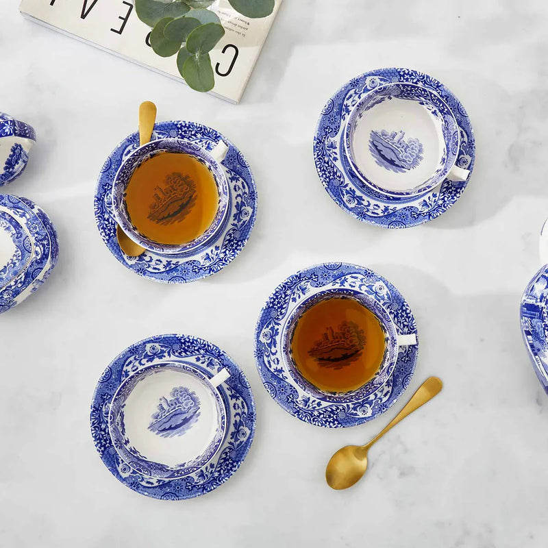 Spode - Blue Italian - Tea Cup & Saucer - Bundle