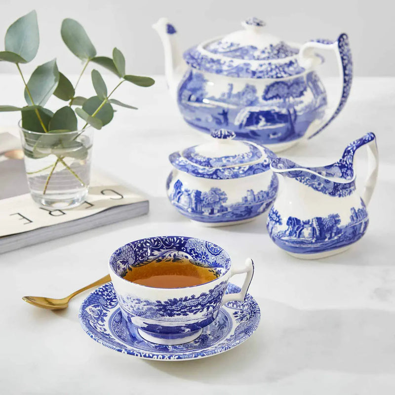Spode - Blue Italian - Tea Cup & Saucer - Bundle