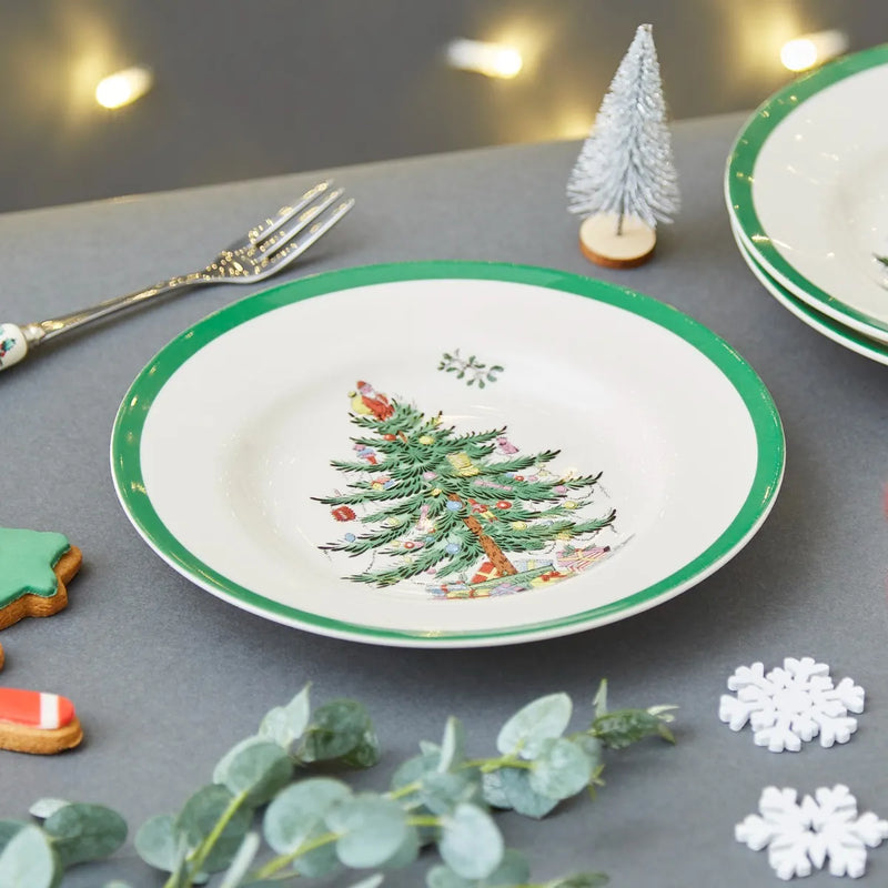 Spode - Christmas Tree - Salad Plate | 8 in / 20.3 cm