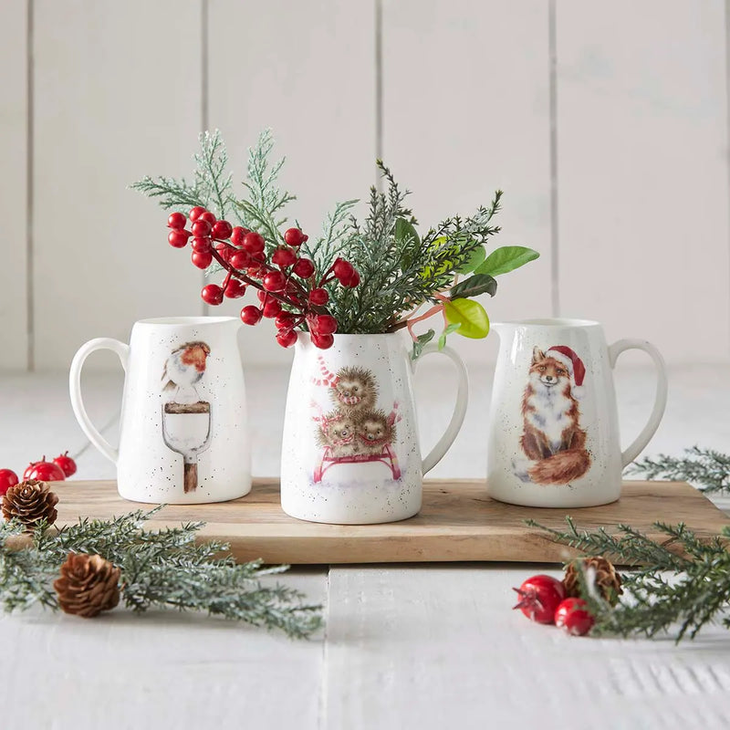 Royal Worcester - Wrendale Designs - POSY JUG (HEDGEHOGS)