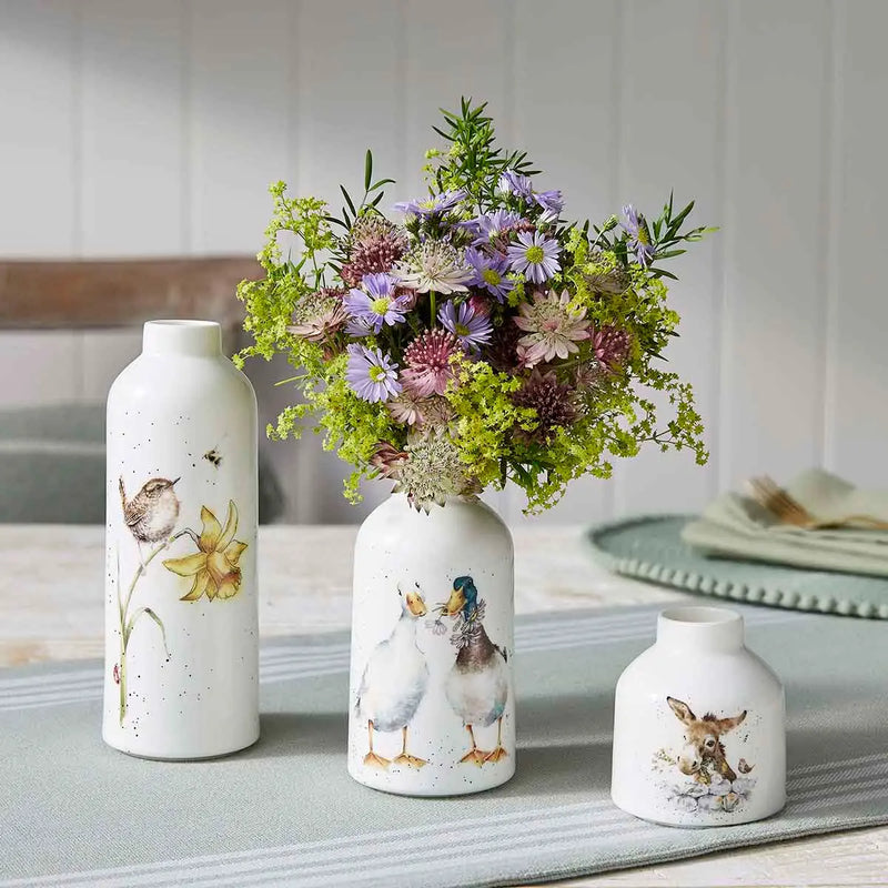 Royal Worcester - Wrendale Designs - SET OF 3 VASES
