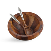 Nambé - Yaro Salad Bowl with Servers | 14 in / 35.6 cm