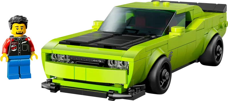 LEGO - 77237 - SPEED CHAMPIONS - Dodge Challenger SRT Hellcat Sports Car - 390pcs
