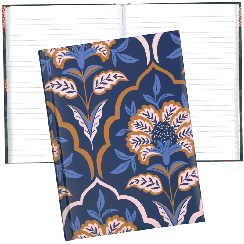 Pierre Belvédère - Medium Notebook - Blue Motif