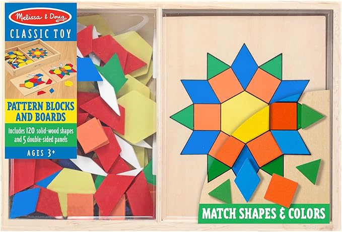 Melissa & Doug - Pattern Blocks and Boards