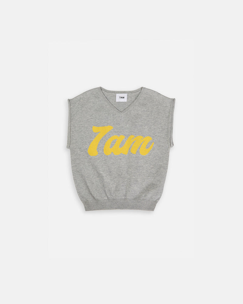 7AM Enfant - 7AM Logo Boxy V-Neck Vest