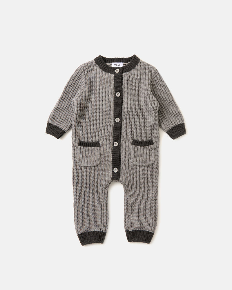7AM Enfant - Long Sleeve Jumpsuit - Chunky