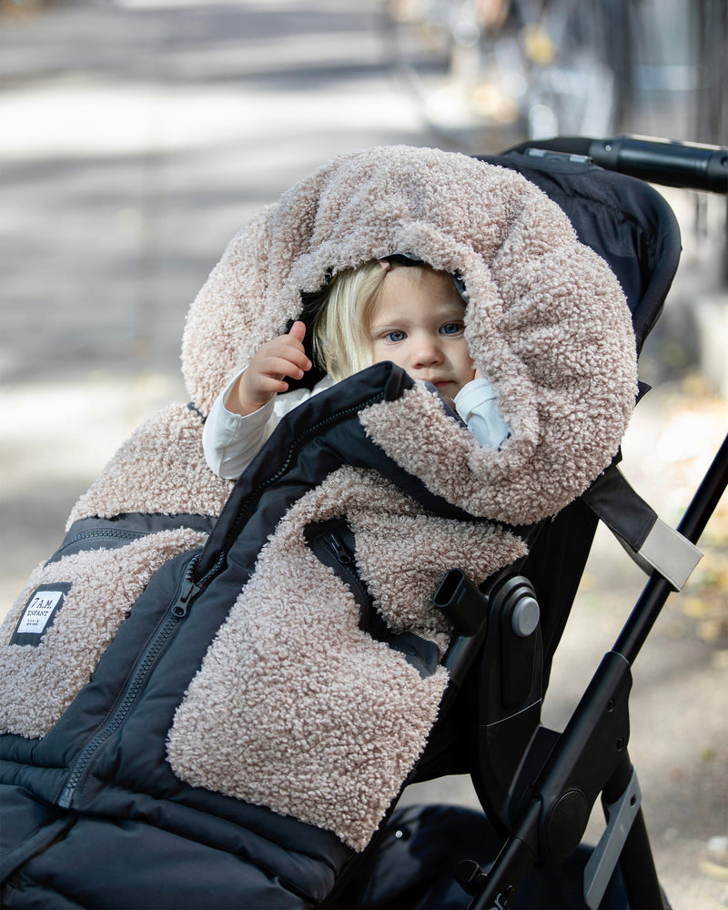 7AM Enfant - Couverture 212 evolution - Appliqué Ours en peluche