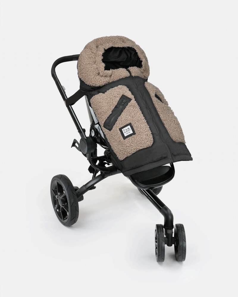 7AM Enfant - Couverture 212 evolution - Appliqué Ours en peluche