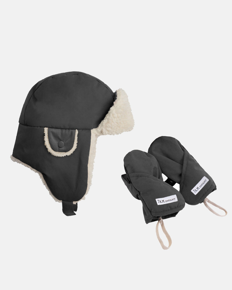 7AM Enfant - Chapka Set - Benji Sherpa | Hat & Mittens