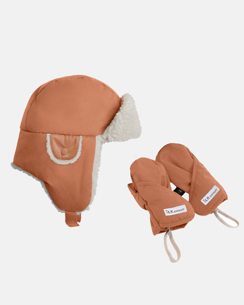 7AM Enfant - Chapka Set - Benji Sherpa | Hat & Mittens
