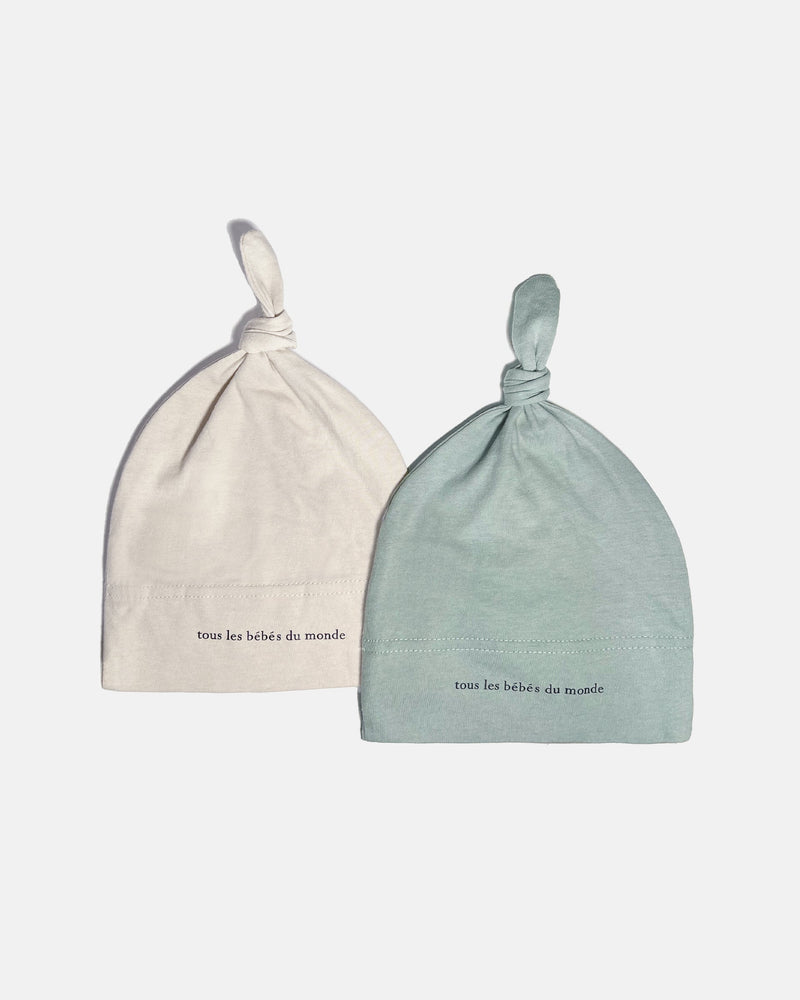 7AM Enfant - Top Cotton Knot Hat - 2 pack