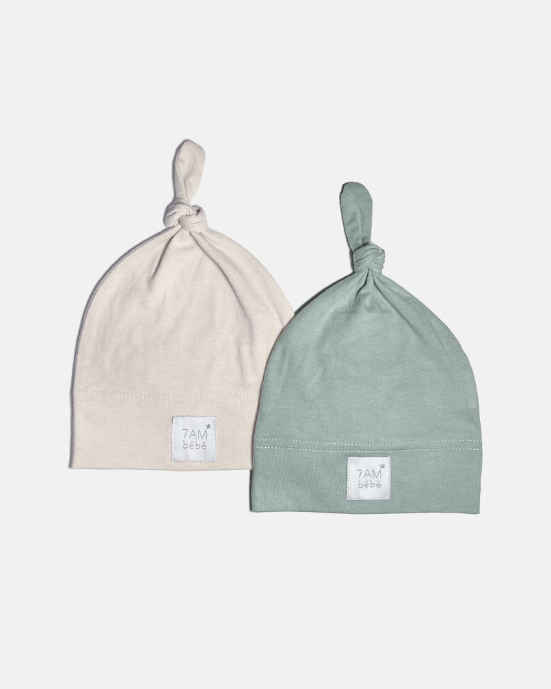 7AM Enfant - Top Cotton Knot Hat - 2 pack