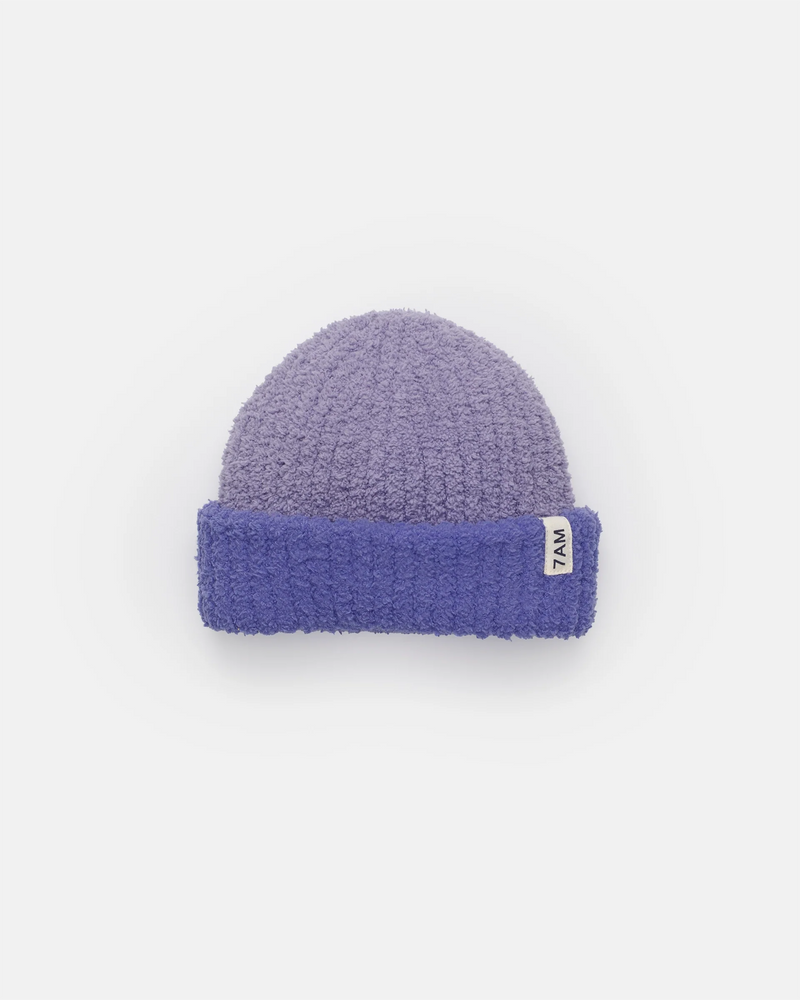 7AM Enfant - Two-Tone Ribbed Beanie - Fuzzy