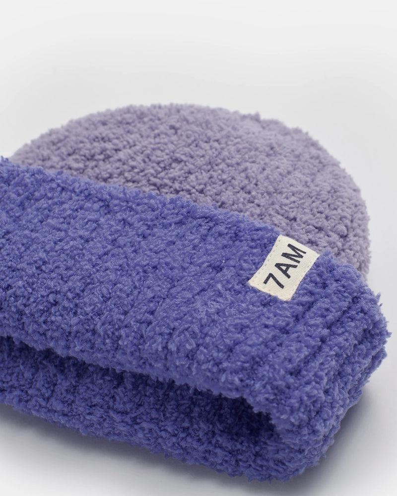 7AM Enfant - Two-Tone Ribbed Beanie - Fuzzy