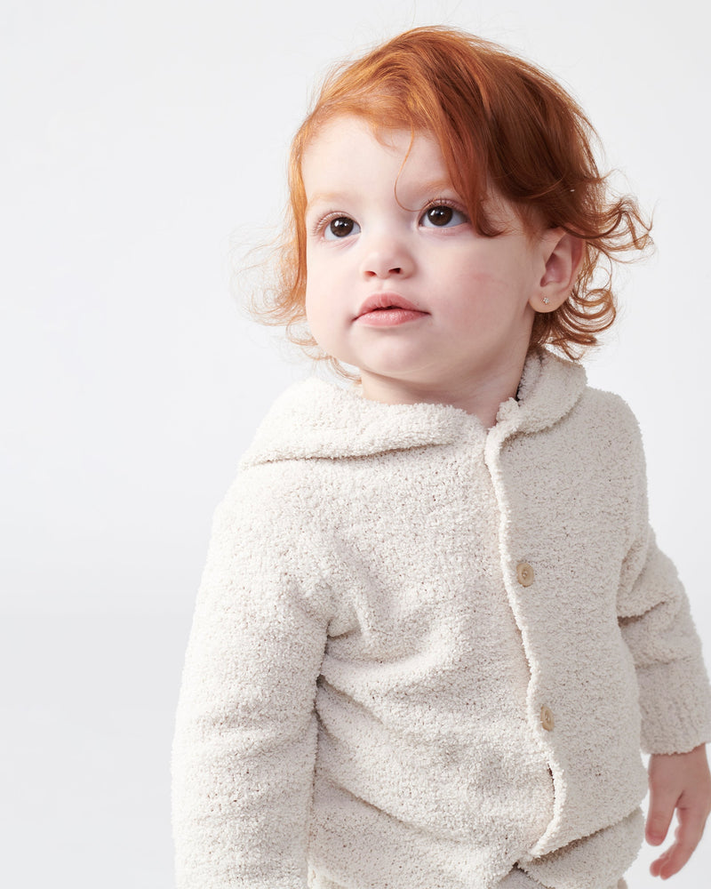 7AM Enfant - Hooded Cardigan - Fuzzy