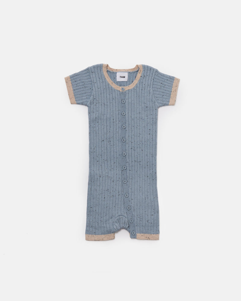7AM Enfant - Short Sleeve Romper - Hug Me