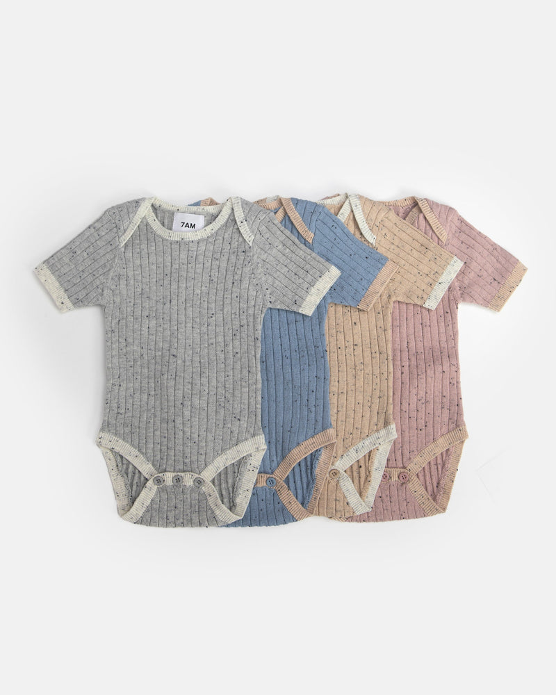 7AM Enfant - Short Sleeve Bodysuit - Hug Me