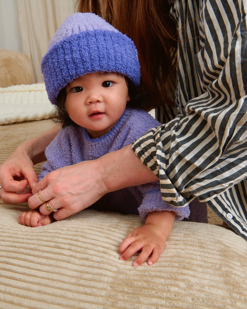 7AM Enfant - Two-Tone Ribbed Beanie - Fuzzy