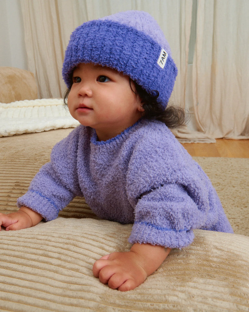 7AM Enfant - Two-Tone Ribbed Beanie - Fuzzy