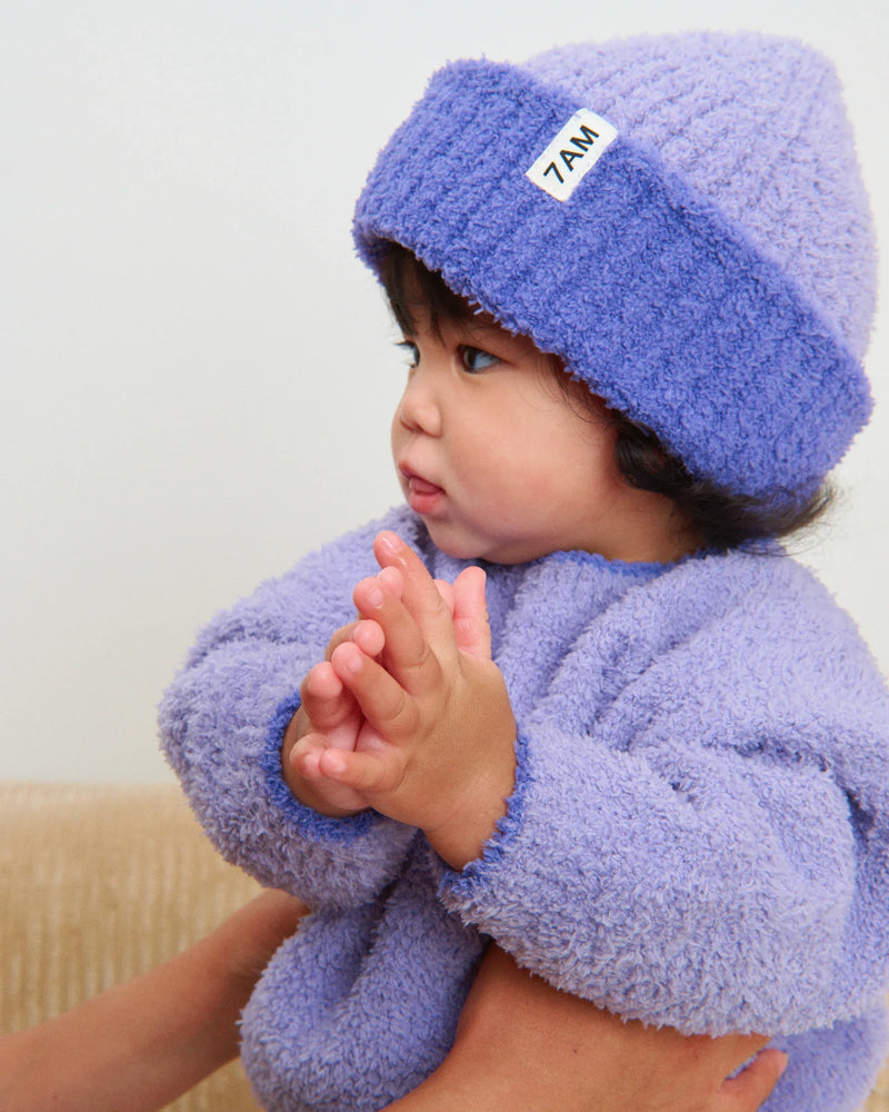 7AM Enfant - Two-Tone Ribbed Beanie - Fuzzy