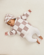 Boxy Sweater - Checkers Fuzzy