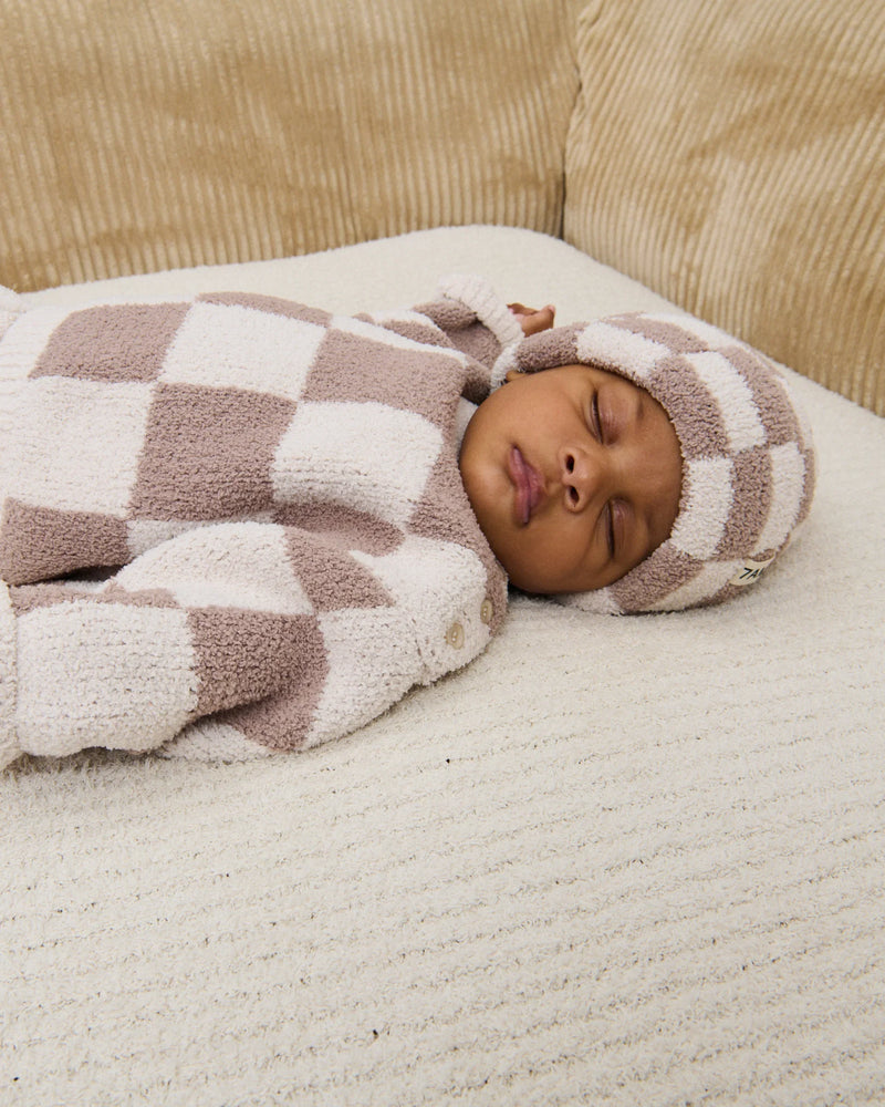 Boxy Sweater - Checkers Fuzzy