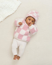 Boxy Sweater - Checkers Fuzzy