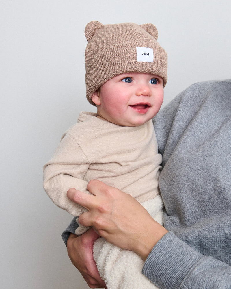 Bear Beanie - Heather