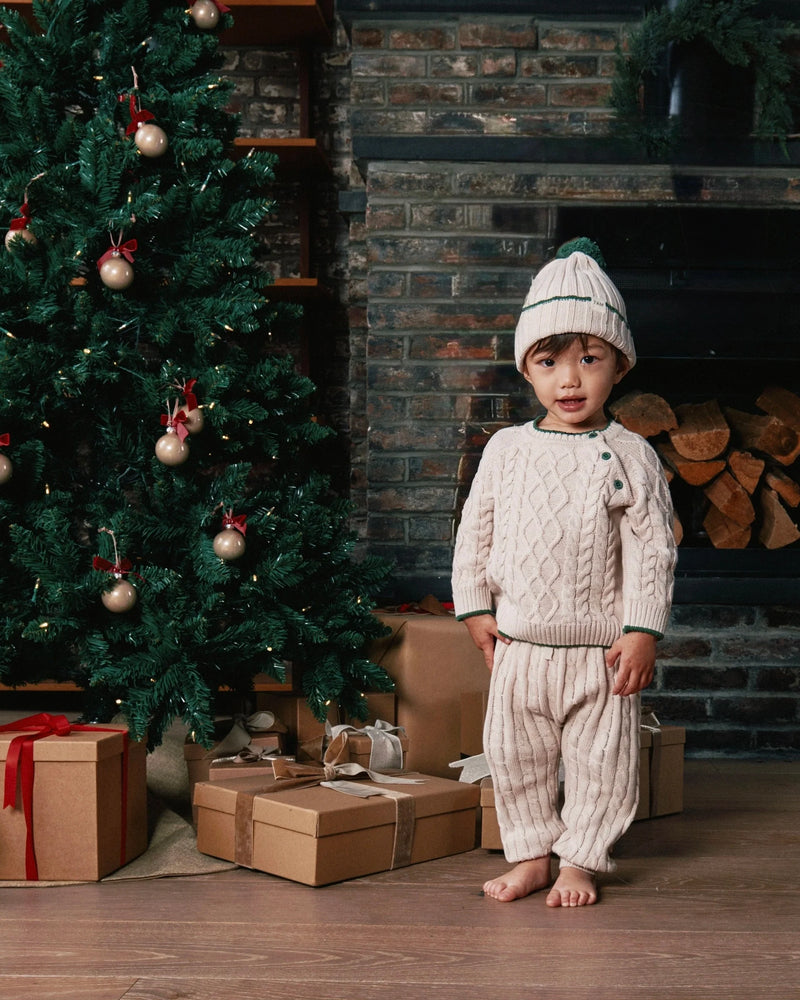 Ribbed Cotton Beanie - Holiday Edition