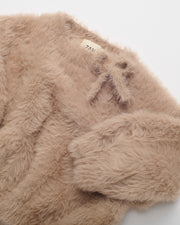 Boxy Bow Sweater - Furry