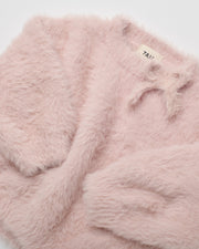 Boxy Bow Sweater - Furry