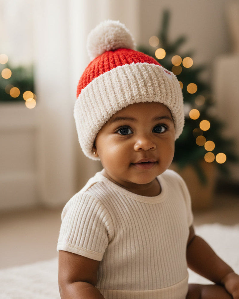 Santa Beanie - Fuzzy Holiday