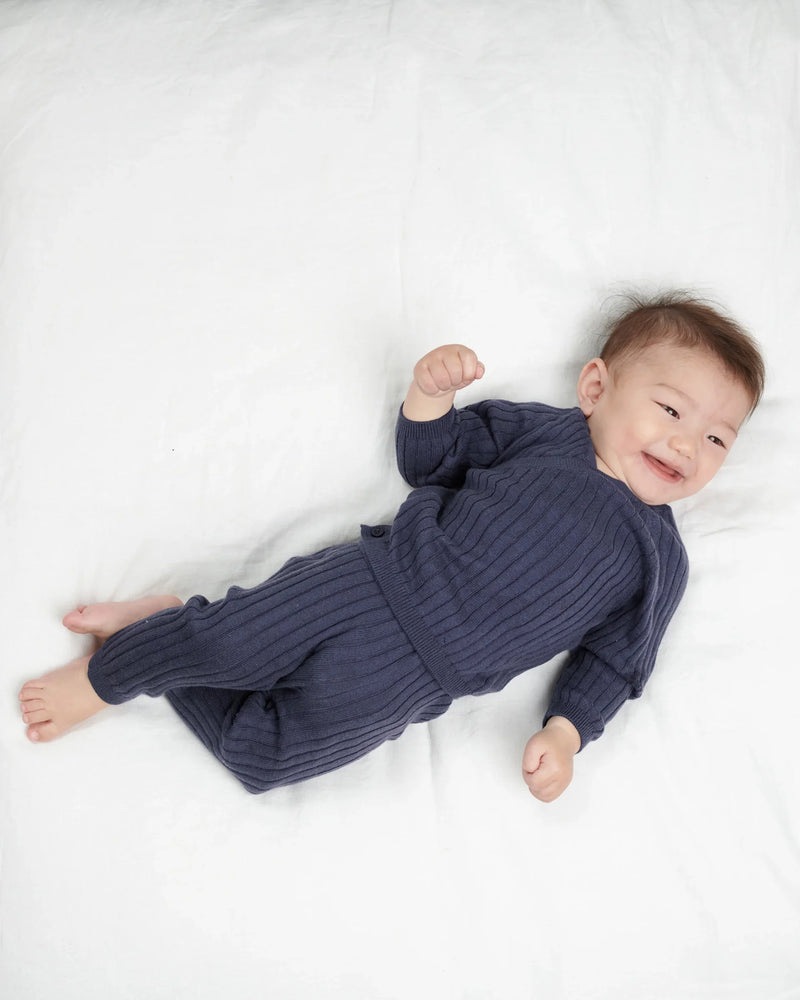7AM Enfant - Legging Coton - Côte Roulée