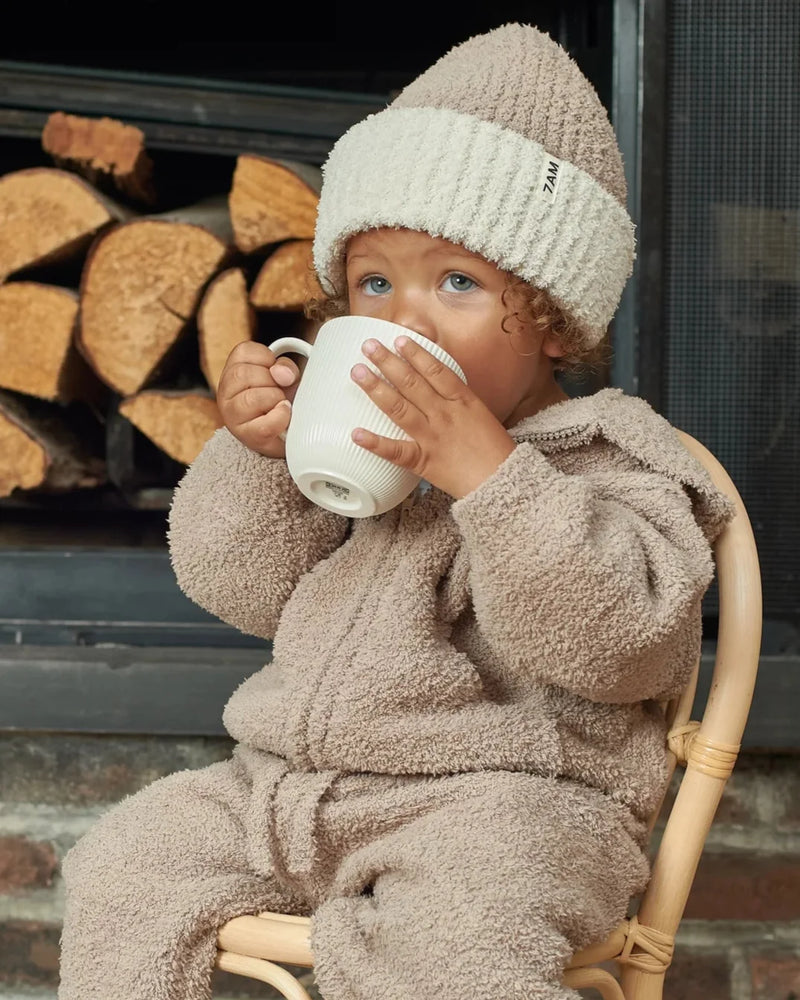 7AM Enfant - Two-Tone Ribbed Beanie - Fuzzy