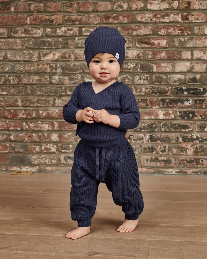 7AM Enfant - Cotton Wrap Top - Ribbed