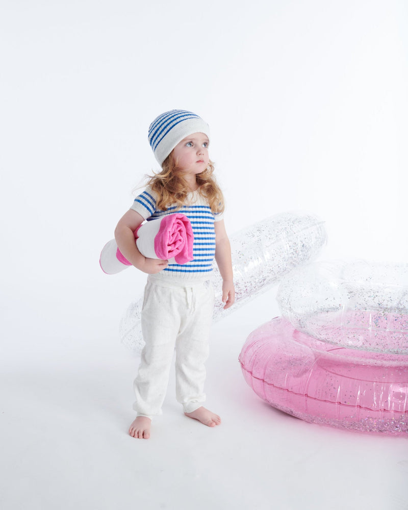 7AM Enfant - Beanie Marinière - Ribbed