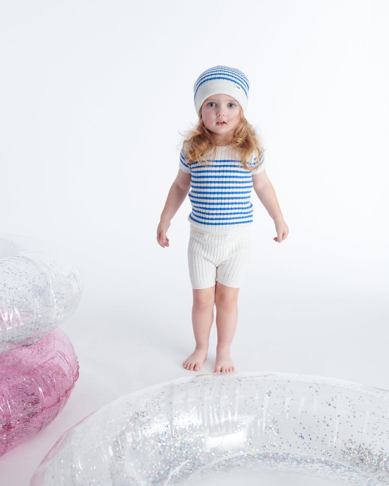 7AM Enfant - Beanie Marinière - Ribbed
