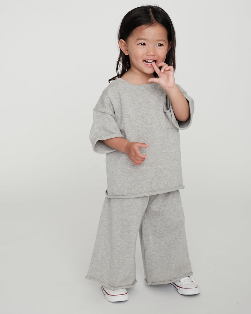 7AM Enfant - Pantalon large en coton Boxy