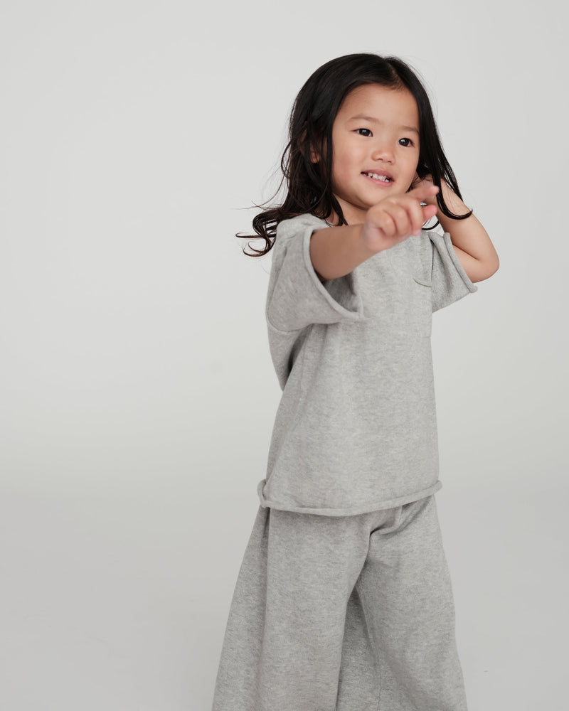 7AM Enfant - Boxy Cotton Tee Pocket