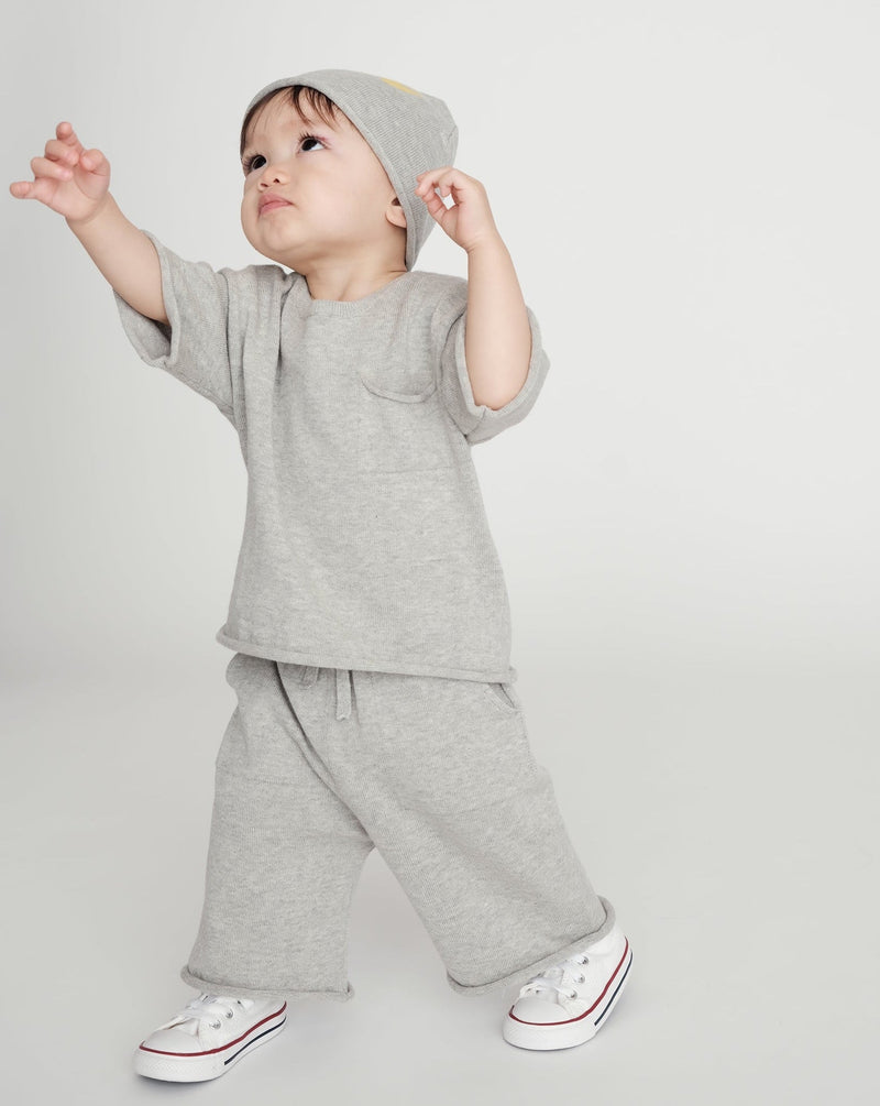 7AM Enfant - Boxy Cotton Tee Pocket