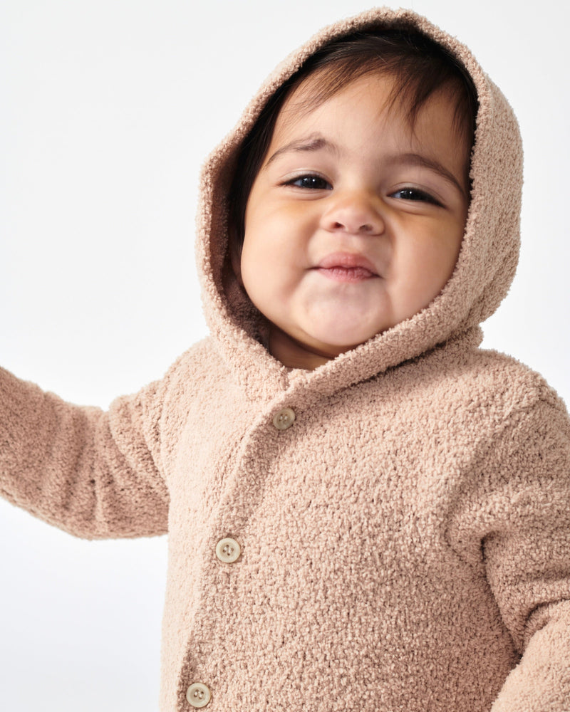 7AM Enfant - Hooded Cardigan - Fuzzy