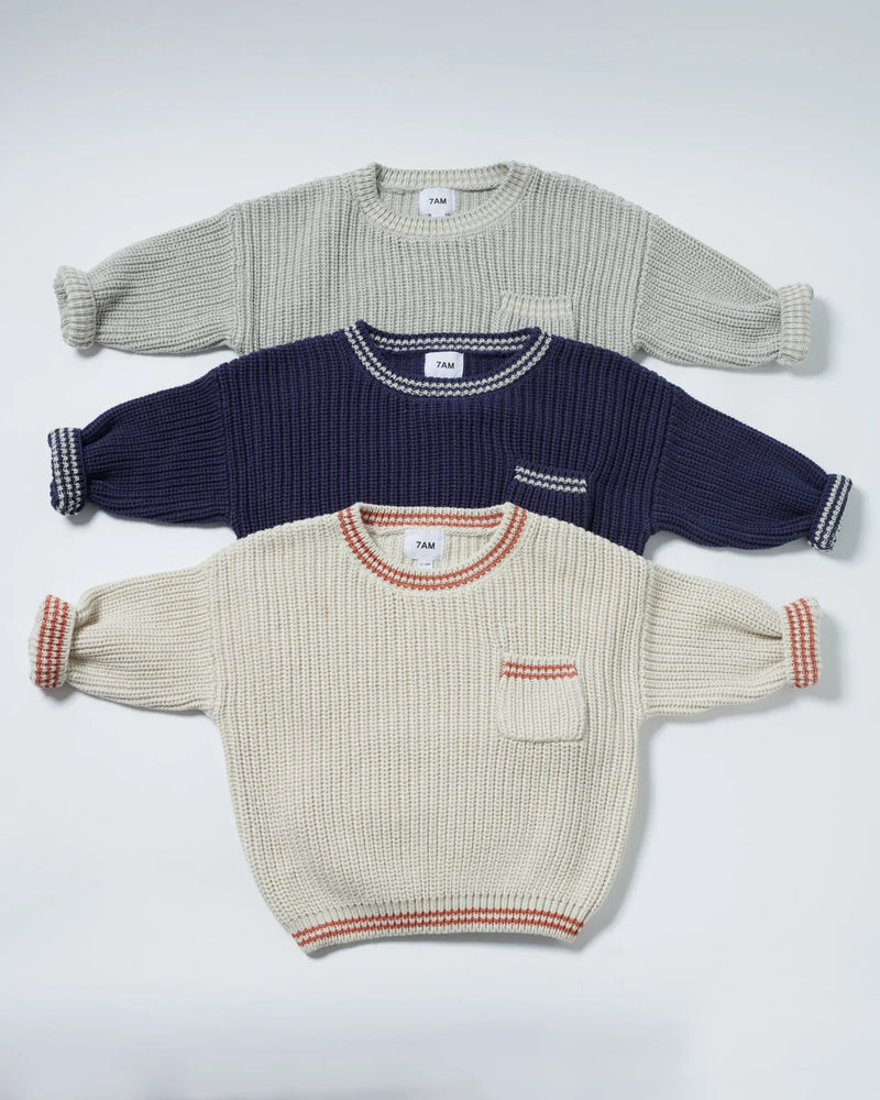 7AM Enfant - Boxy Sweater - Chunky Tennis