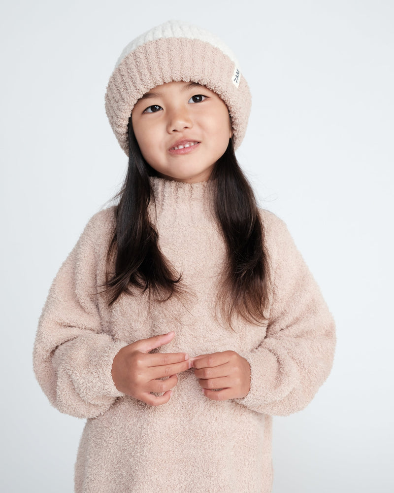 7AM Enfant - Two-Tone Ribbed Beanie - Fuzzy
