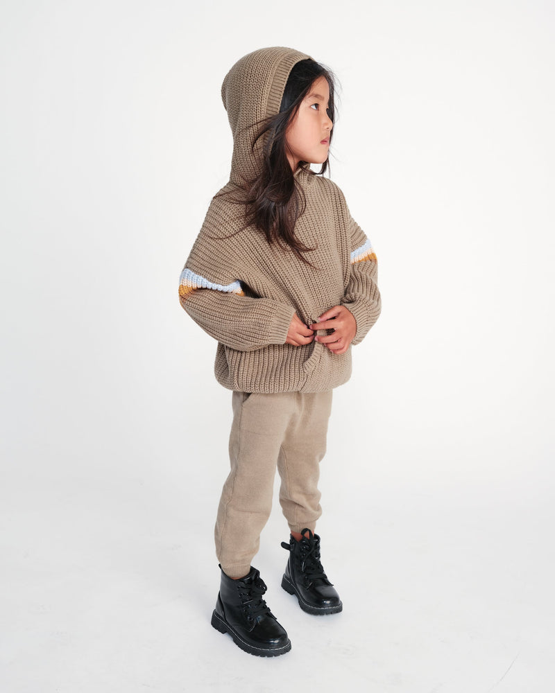 7AM Enfant - Pull épais à capuche - Chunky
