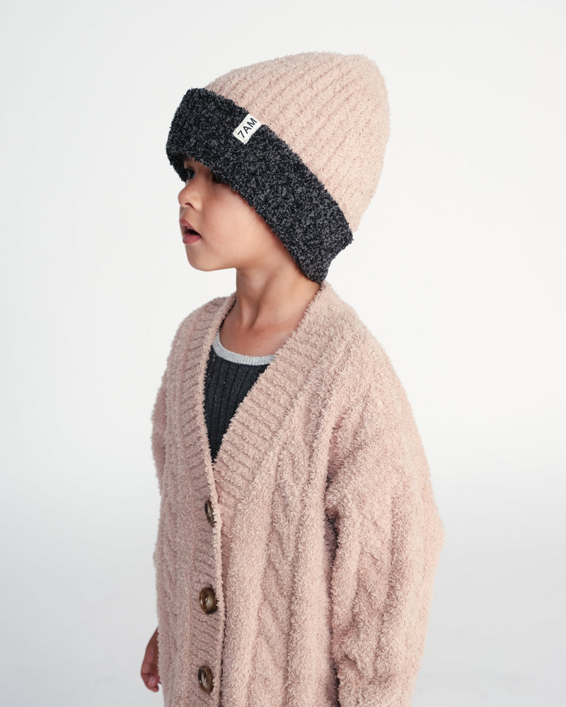 7AM Enfant - Cable Cardigan - Fuzzy
