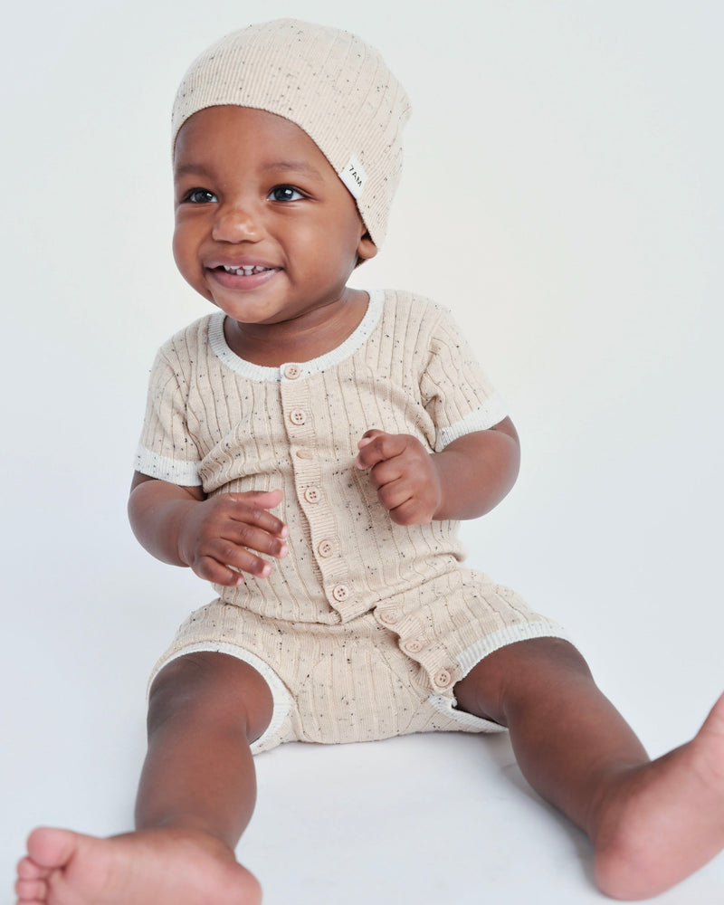 7AM Enfant - Short Sleeve Romper - Hug Me