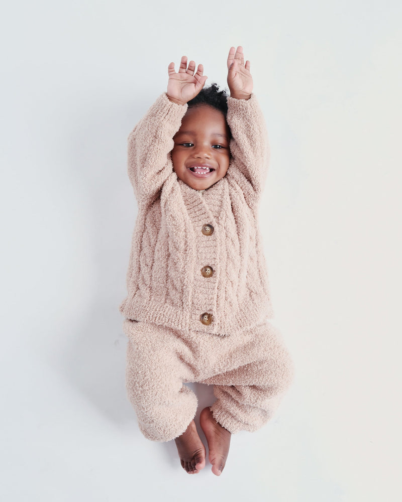 7AM Enfant - Cable Cardigan - Fuzzy