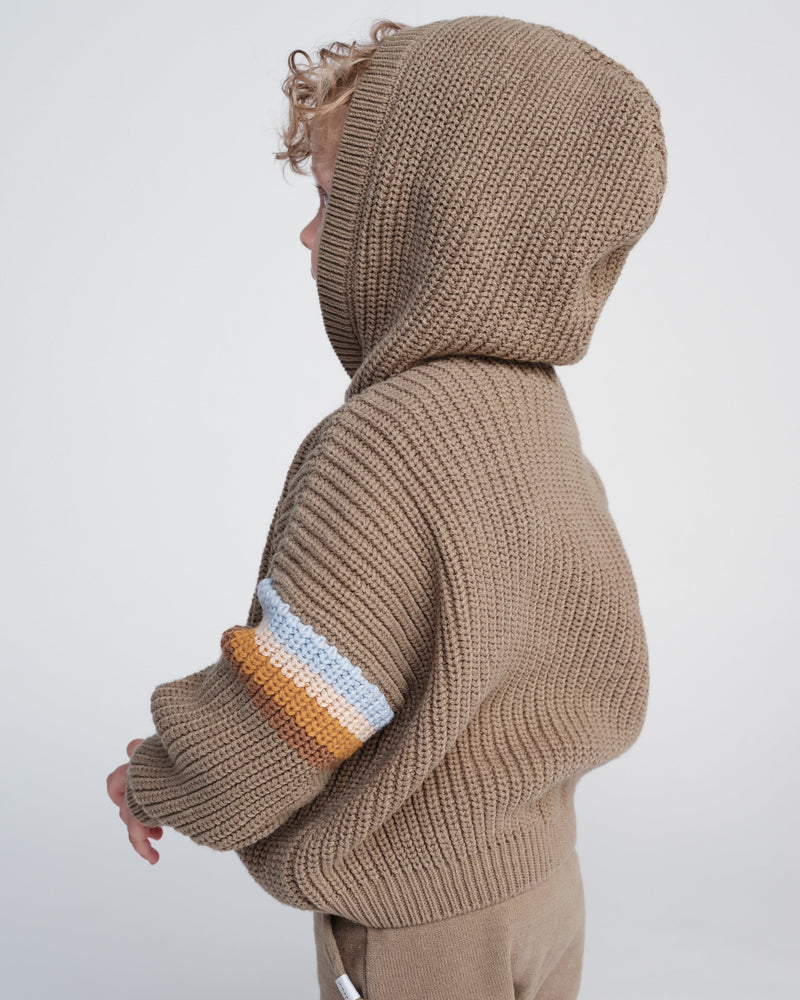 7AM Enfant - Pull épais à capuche - Chunky